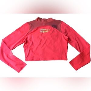 UNDER ARMOUR Women’s size L HEAT GEAR CROPPED MOCK NECK FITTED TOP NEW